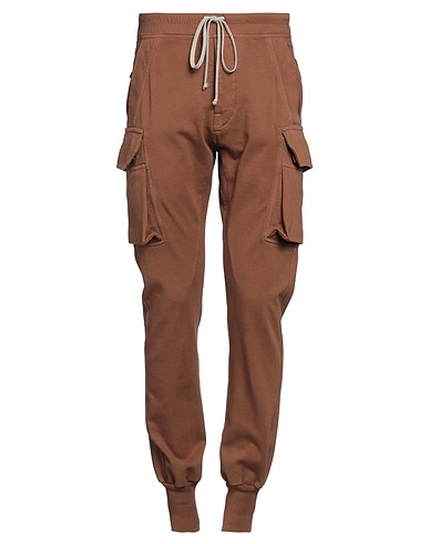 DRKSHDW by RICK OWENS パンツ ブラウン コットン 100% / ポリウレタン