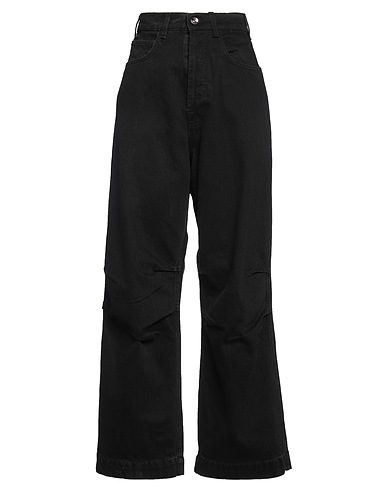 1989 STUDIO Denim trousers Black 100% Cotton