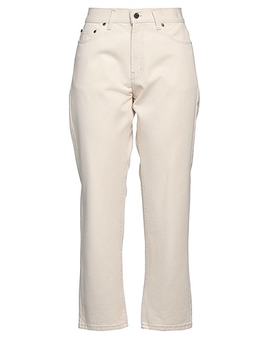 LEBRAND Casual trouser Cream 100% Cotton