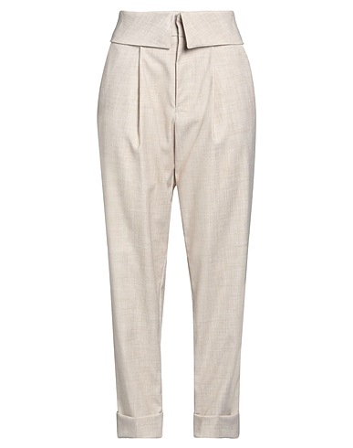 MAISON SCOTCH Pantalón Beige 89% Poliéster, 9% Viscosa, 2% Elastán