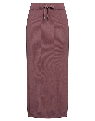 BRUNELLO CUCINELLI Gonna midi Malva 100% Cotone