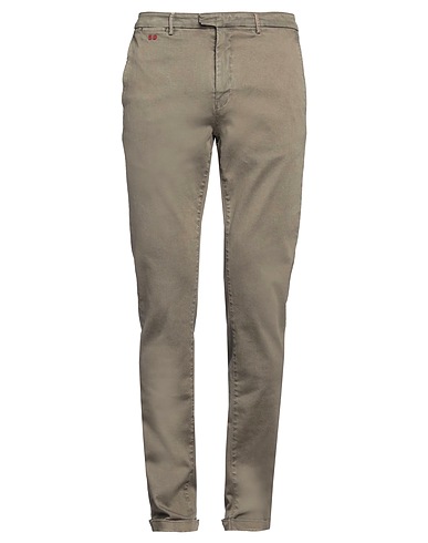 TRAMAROSSA Denim trousers Military green 87% Cotton, 9% Polyester, 4% Elastane