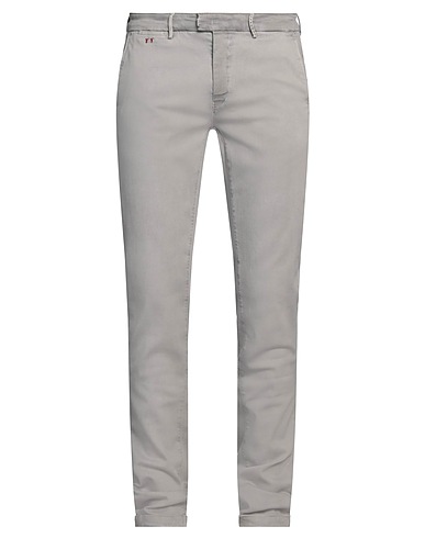 TRAMAROSSA Denim trousers Light grey 87% Cotton, 9% Polyester, 4% Elastane