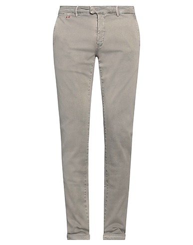 TRAMAROSSA Denim trousers Sage green 87% Cotton, 9% Polyester, 4% Elastane