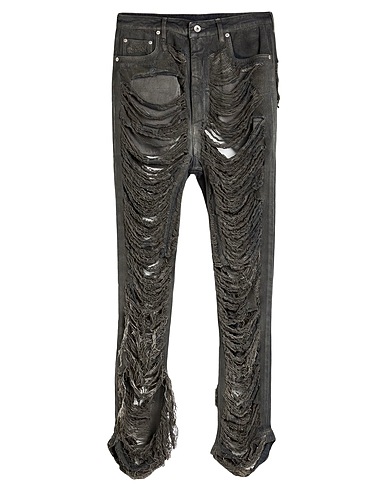DRKSHDW by RICK OWENS Denim trousers Charcoal 100% Cotton