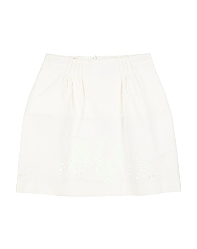 MIMISOL Skirt White 98% Cotton, 2% Elastane