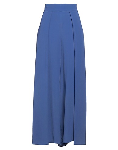 MARELLA Casual pants Bright blue 69% Acetate, 31% Silk