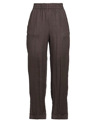 CARACTÈRE Hosen Dunkelbraun 100% Leinen