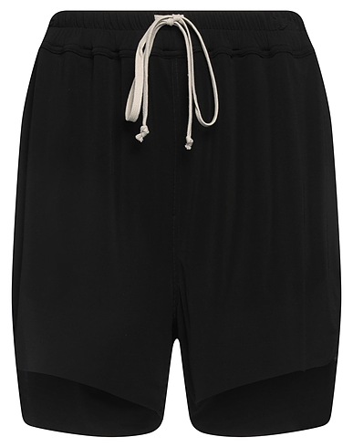 RICK OWENS Shorts & Bermuda Black 96% Cupro, 4% Elastane