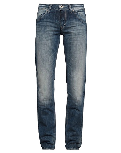 TAKE-TWO Denim trousers Blue 100% Cotton