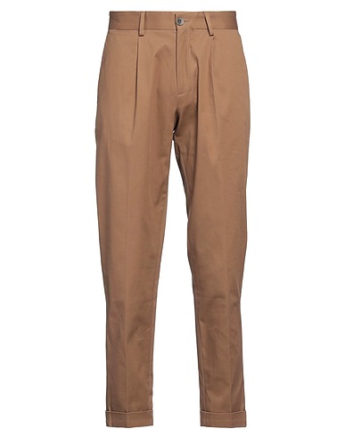 OUT/FIT Casual pants Camel 98% Cotton, 2% Elastane