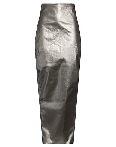 RICK OWENS Denim skirt Lead 91% Cotton, 6% Elastomultiester, 3% Natural rubber