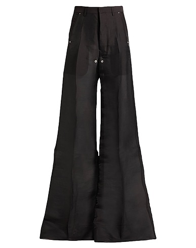 RICK OWENS Pantalone Nero 97% Cotone, 3% Elastan, Corno di Bufalo