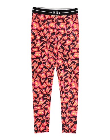 MSGM Leggings Arancione 82% Poliestere, 18% Elastan