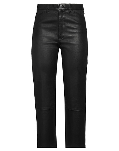 SPRWMN Pantalone Nero 100% Pelle
