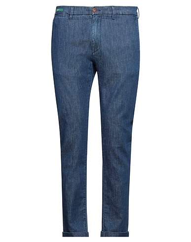 RE_HASH Denim pants Blue 63% Cotton, 25% Lyocell, 11% Linen, 1% Elastane