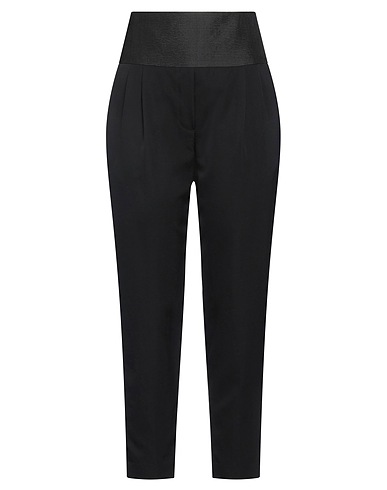 THE ROW Casual trouser Black 80% Virgin Wool, 19% Silk, 1% Lycra®