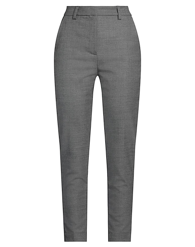 STELLA JEAN Casual pants Grey 97% Cotton, 3% Elastane
