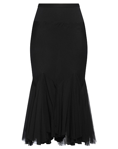 RICK OWENS Gonna midi Nero 100% Cupro