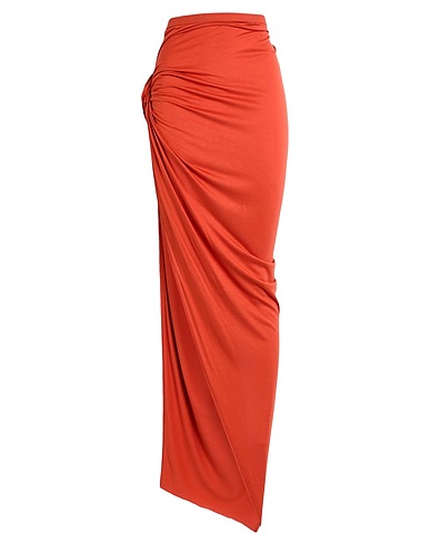RICK OWENS LILIES Gonna lunga Ruggine 100% Viscosa