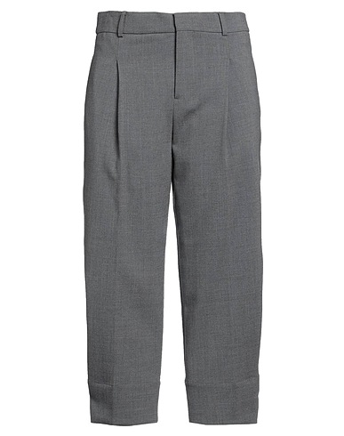 AMI ALEXANDRE MATTIUSSI Casual pants Grey 54% Polyester, 44% Virgin Wool, 2% Elastane