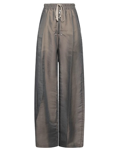 RICK OWENS Casual pants Lead 86% Silk, 14% Polyamide