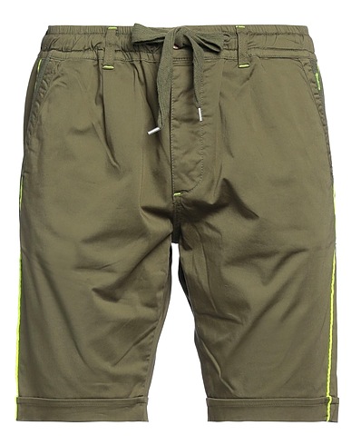 BARB'ONE® Shorts & Bermuda Verde militare 97% Cotone, 3% Elastan