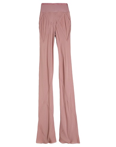 RICK OWENS Casual trouser Antique rose 64% Acetate, 36% Silk, Cotton, Polyamide