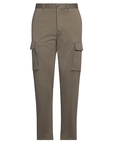 MONCLER Casual pants Military green 92% Cotton, 8% Polyamide