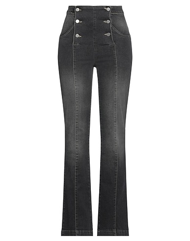 GIORGIA  & JOHNS Bootcut Jeans Black 99% Cotton, 1% Elastane
