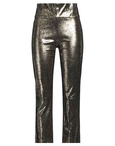 NOVE Casual trouser Gold Ovine leather