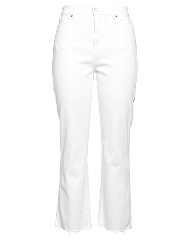 7 FOR ALL MANKIND Denim pants White 81% Cotton, 11% Lyocell, 6% Elastomultiester, 2% Elastane