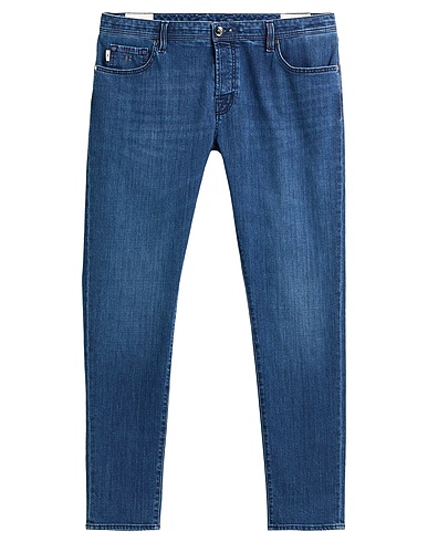 TRAMAROSSA Denim pants Blue 94% Cotton, 5% Polyester, 1% Elastane