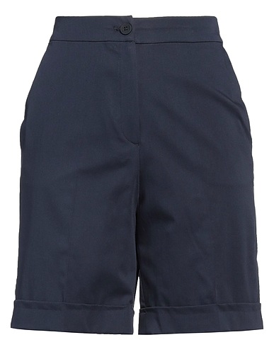 CARACTÈRE Shorts & Bermuda Midnight blue 72% Cotton, 25% Polyester, 3% Elastane