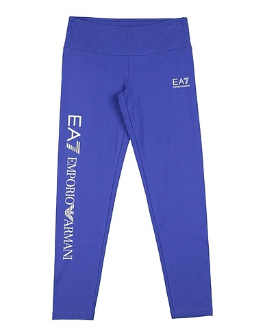 EA7 Gym leggings Purple 92% Cotton, 8% Elastane