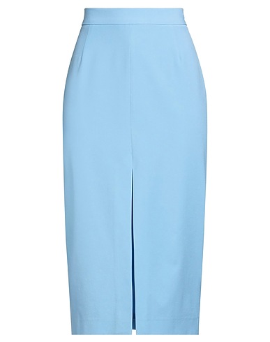 CARACTÈRE Midi skirt Sky blue 74% Polyester, 22% Viscose, 4% Elastane