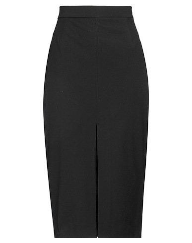CARACTÈRE ミディ丈スカート ブラック ポリエステル 74% / レーヨン 22% / ポリウレタン 4%