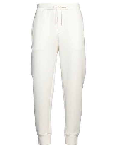 EMPORIO ARMANI Casual trouser White 76% Cotton, 18% Polyester, 6% Elastane