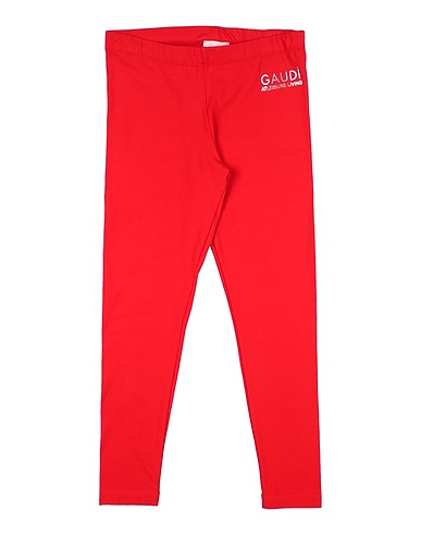 GAUDÌ Leggings Red 95% Cotton, 5% Elastane