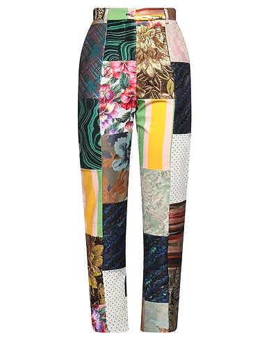 DOLCE&GABBANA Casual pants Green 57% Synthetic fibers, 33% Cotton, 7% Metallic Polyester, 3% Silk