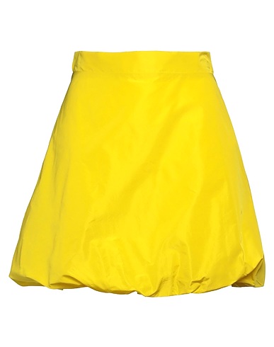 CARACTÈRE Mini skirt Yellow 100% Polyester