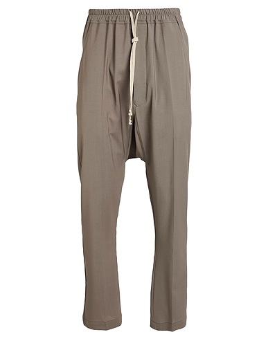 RICK OWENS Casual trouser Grey 100% Virgin Wool, Buffalo Horn