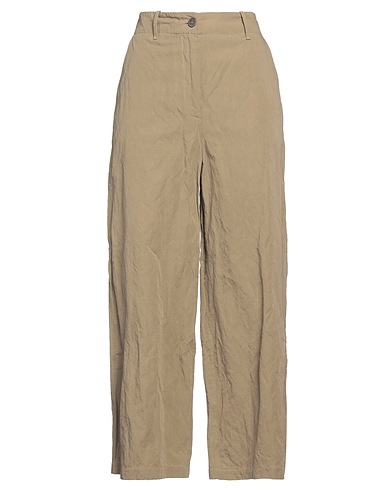 FABIANA FILIPPI Casual pants Khaki 92% Cotton, 8% Metal