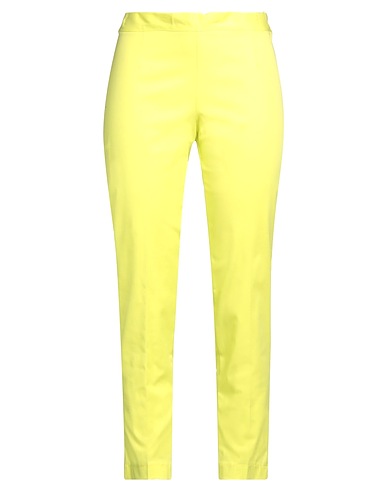HIRA Pantalon Vert lime 97% Coton, 3% Élasthanne