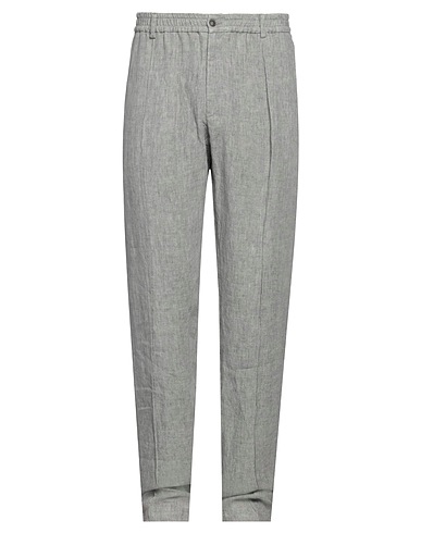EMPORIO ARMANI Casual trouser Light grey 100% Linen