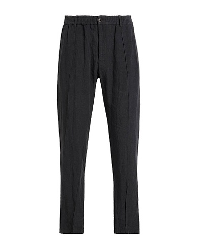EMPORIO ARMANI Casual pants Charcoal 100% Linen