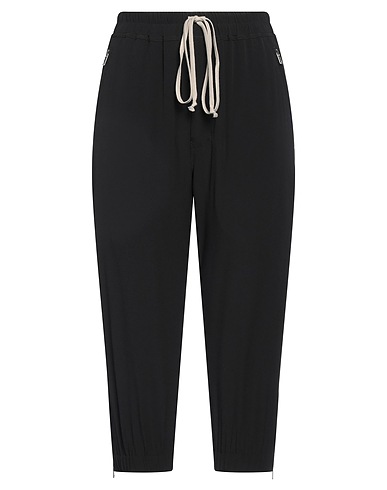 RICK OWENS Casual pants Black 64% Acetate, 36% Silk
