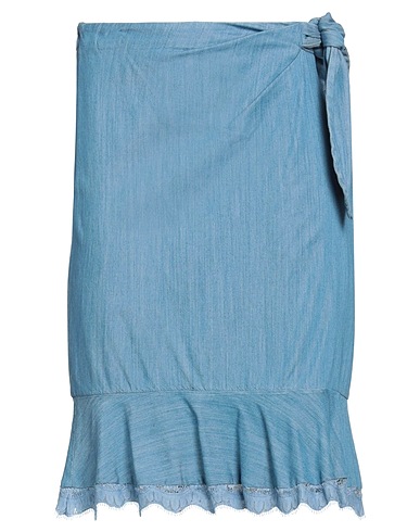 DIANE VON FURSTENBERG Denim skirt Blue 77% Rayon, 23% Cotton, Nylon