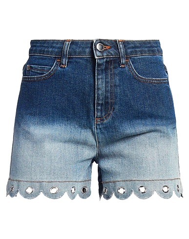 REDValentino Denim shorts Blue 98% Cotton, 2% Elastane