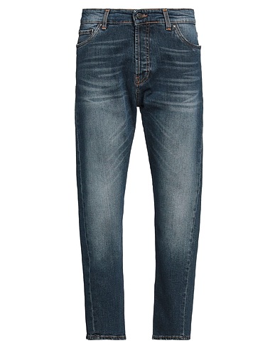 LIU •JO MAN Denim trousers Blue 98% Cotton, 2% Elastane